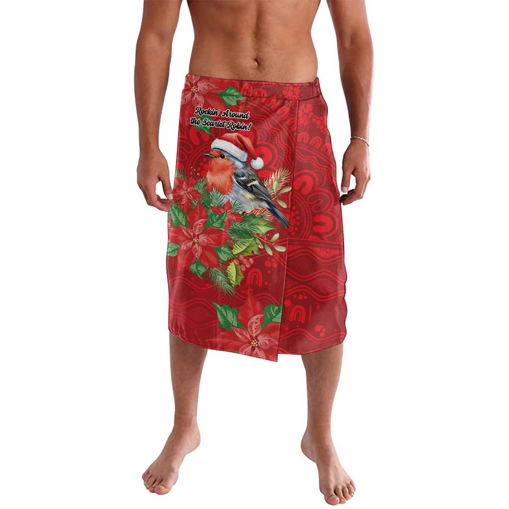 Australian Scarlet Robin Lavalava Aboriginal Inspired Christmas - Aussie Hoodie