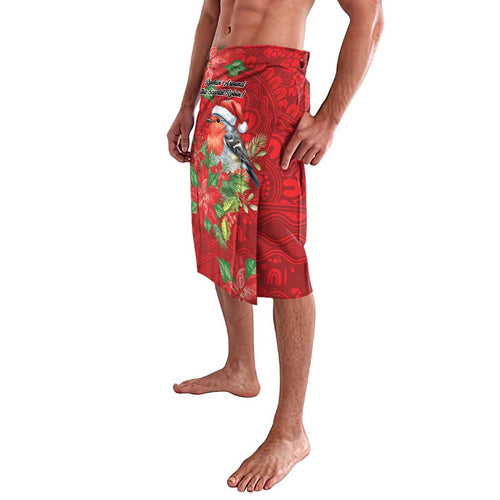 Australian Scarlet Robin Lavalava Aboriginal Inspired Christmas - Aussie Hoodie
