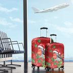 Australian Scarlet Robin Luggage Cover Aboriginal Inspired Christmas - Aussie Hoodie