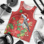 Australian Scarlet Robin Men Tank Top Aboriginal Inspired Christmas - Aussie Hoodie