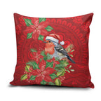 Australian Scarlet Robin Pillow Cover Aboriginal Inspired Christmas - Aussie Hoodie