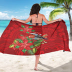 Australian Scarlet Robin Sarong Aboriginal Inspired Christmas - Aussie Hoodie