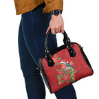Australian Scarlet Robin Shoulder Handbag Aboriginal Inspired Christmas - Aussie Hoodie