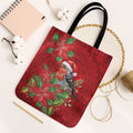 Australian Scarlet Robin Tote Bag Aboriginal Inspired Christmas - Aussie Hoodie