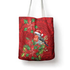 Australian Scarlet Robin Tote Bag Aboriginal Inspired Christmas - Aussie Hoodie