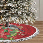 Australian Scarlet Robin Tree Skirt Aboriginal Inspired Christmas - Aussie Hoodie