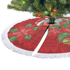 Australian Scarlet Robin Tree Skirt Aboriginal Inspired Christmas - Aussie Hoodie