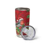 Australian Scarlet Robin Tumbler Cup Aboriginal Inspired Christmas - Aussie Hoodie