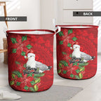 Australian Silver Gull Laundry Basket Aboriginal Inspired Christmas - Aussie Hoodie