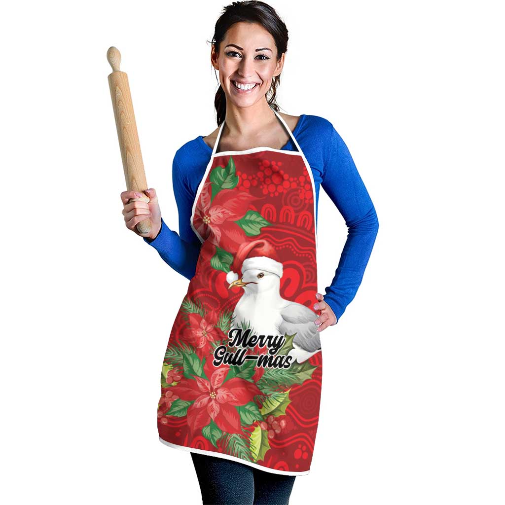Australian Silver Gull Apron Aboriginal Inspired Christmas - Aussie Hoodie