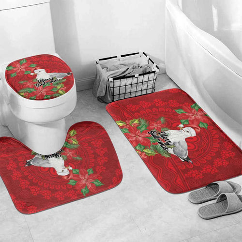 Australian Silver Gull Bathroom Set Aboriginal Inspired Christmas - Aussie Hoodie