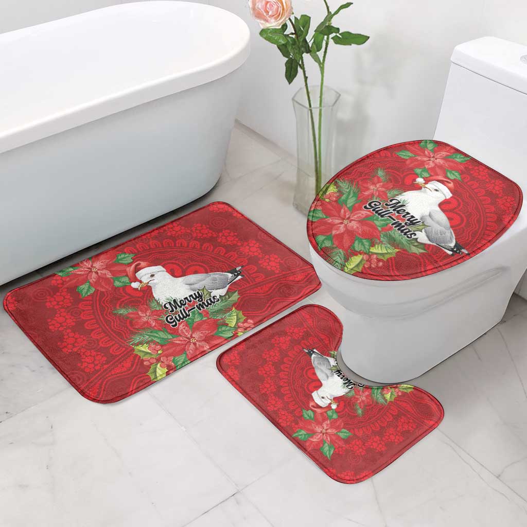 Australian Silver Gull Bathroom Set Aboriginal Inspired Christmas - Aussie Hoodie