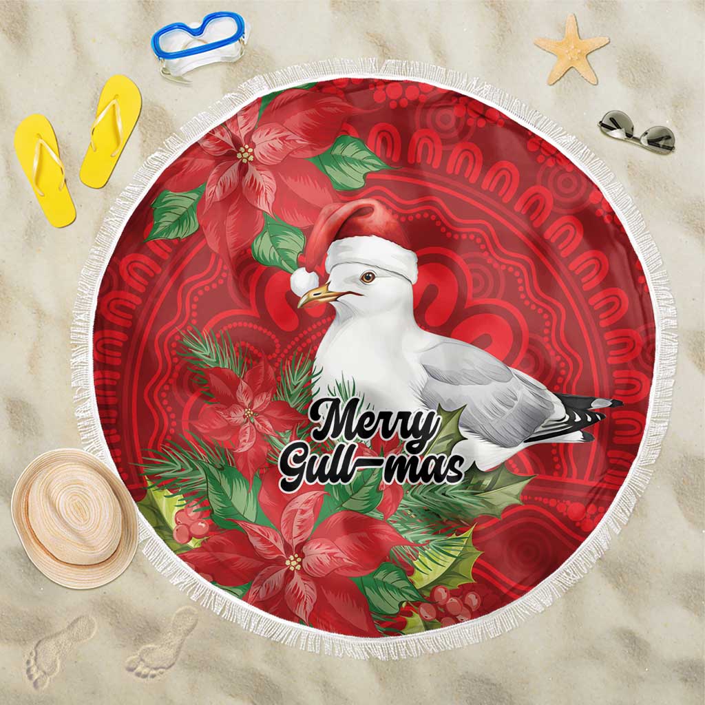 Australian Silver Gull Beach Blanket Aboriginal Inspired Christmas - Aussie Hoodie