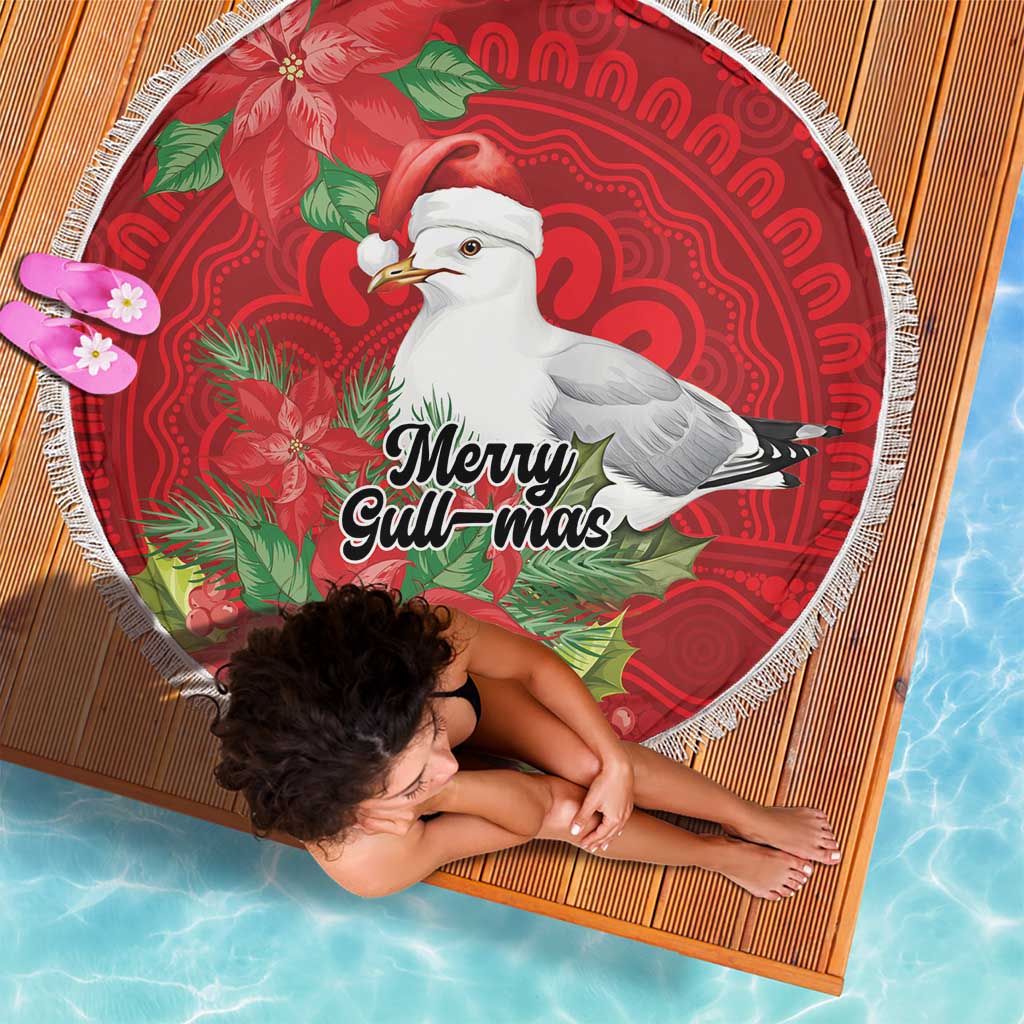 Australian Silver Gull Beach Blanket Aboriginal Inspired Christmas - Aussie Hoodie