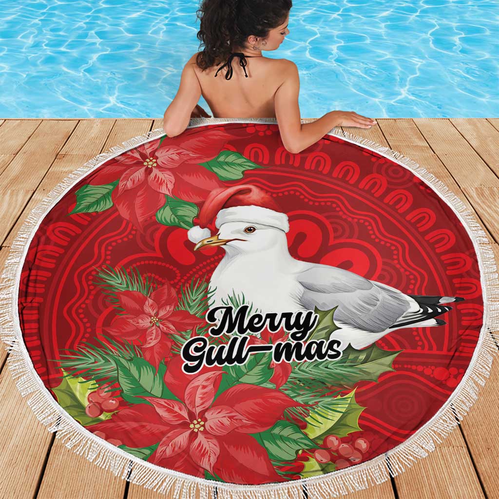 Australian Silver Gull Beach Blanket Aboriginal Inspired Christmas - Aussie Hoodie