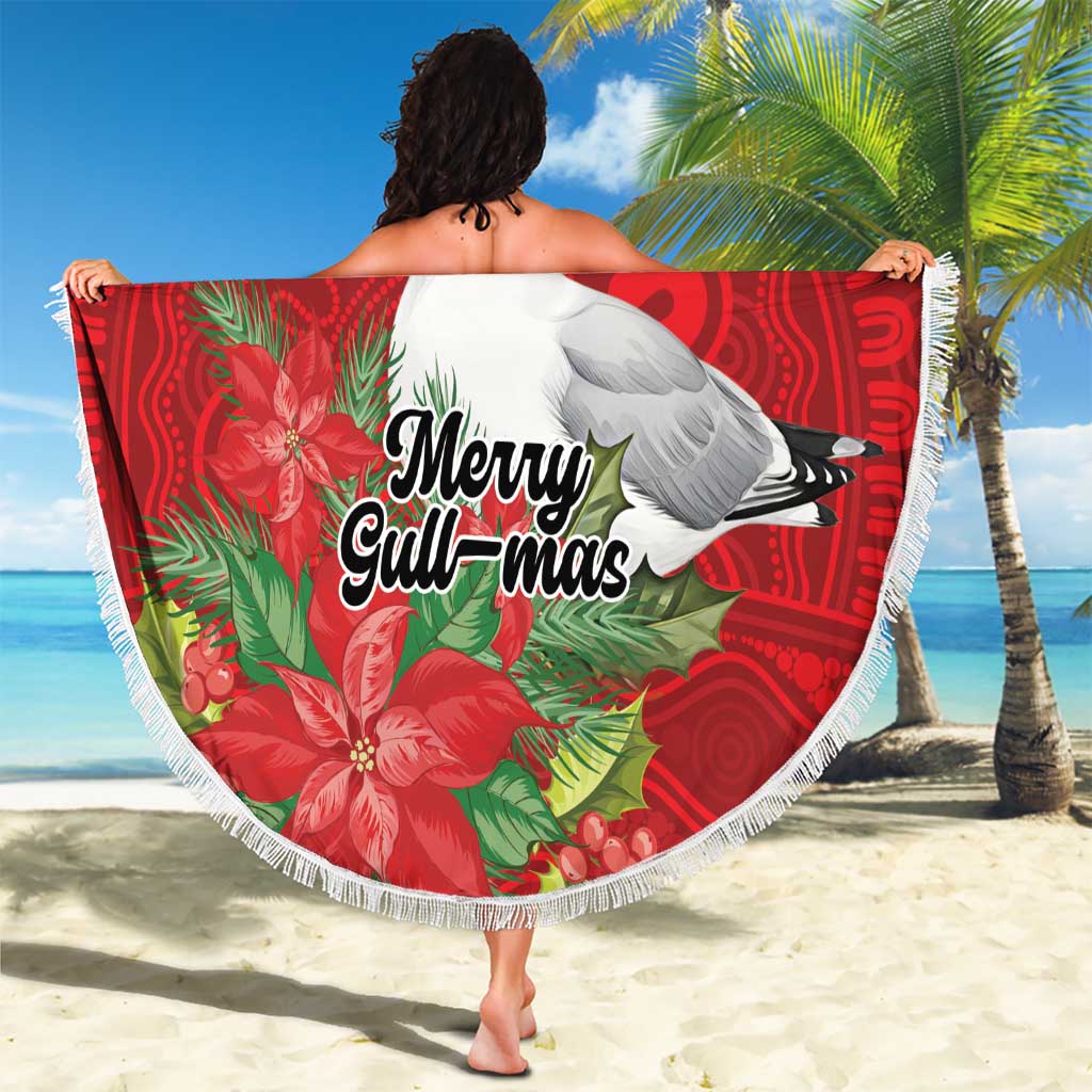 Australian Silver Gull Beach Blanket Aboriginal Inspired Christmas - Aussie Hoodie