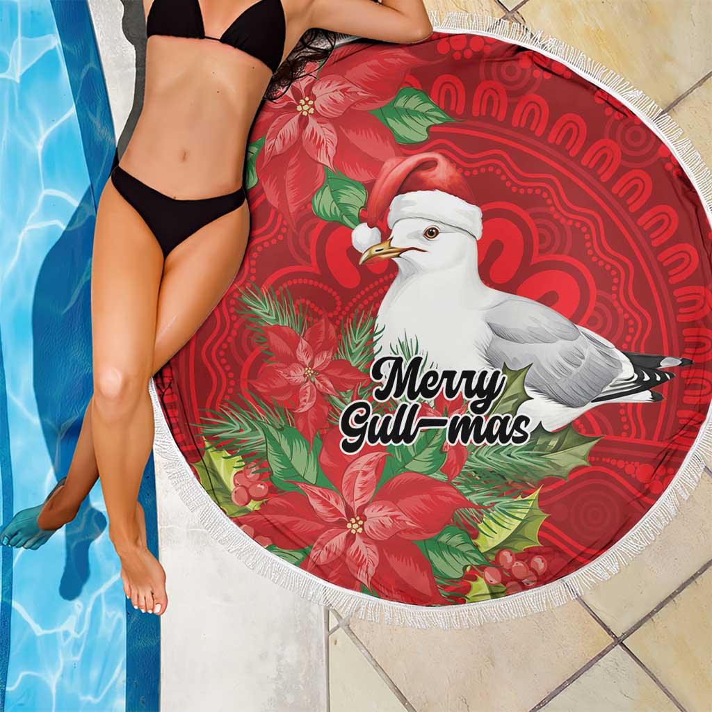 Australian Silver Gull Beach Blanket Aboriginal Inspired Christmas - Aussie Hoodie