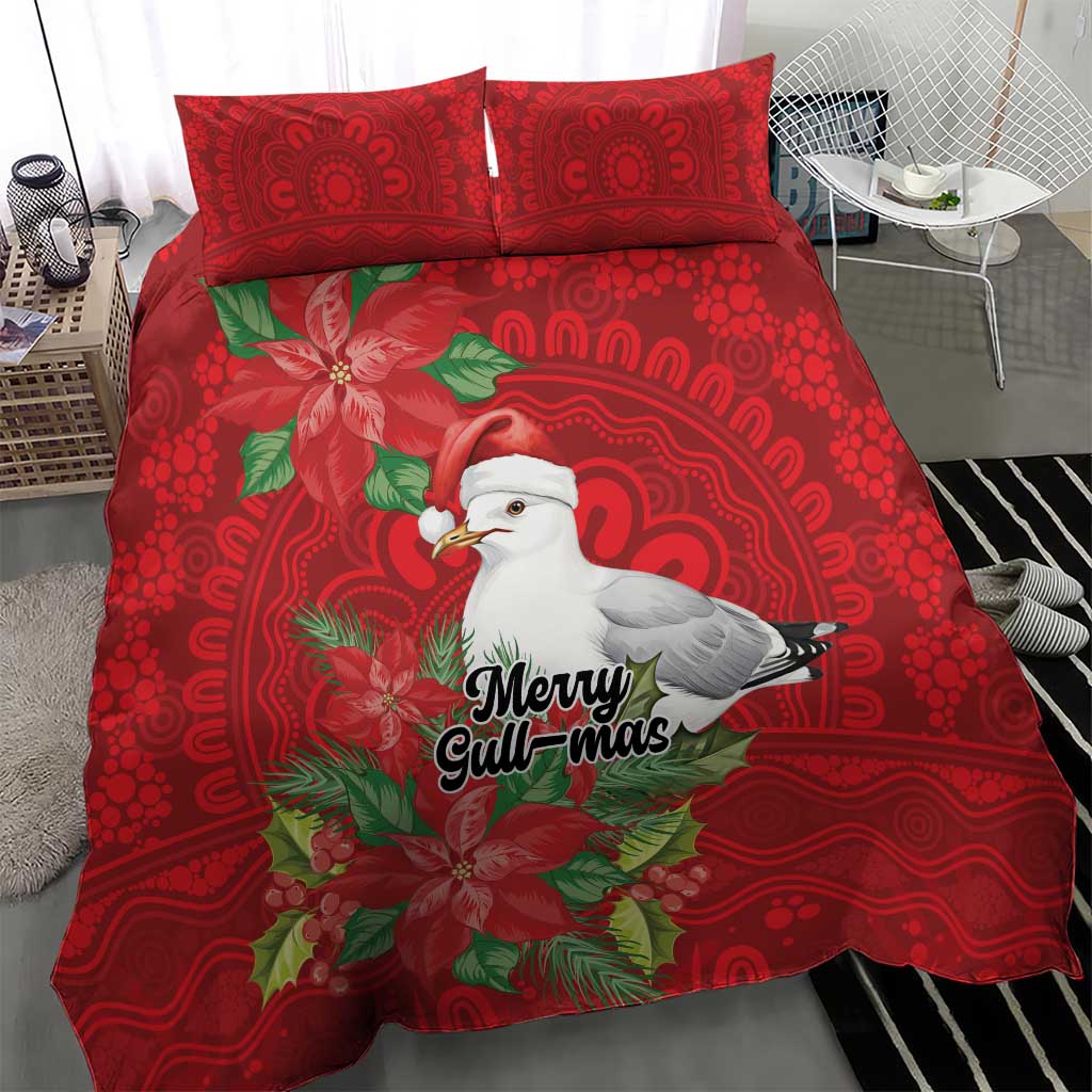 Australian Silver Gull Bedding Set Aboriginal Inspired Christmas - Aussie Hoodie