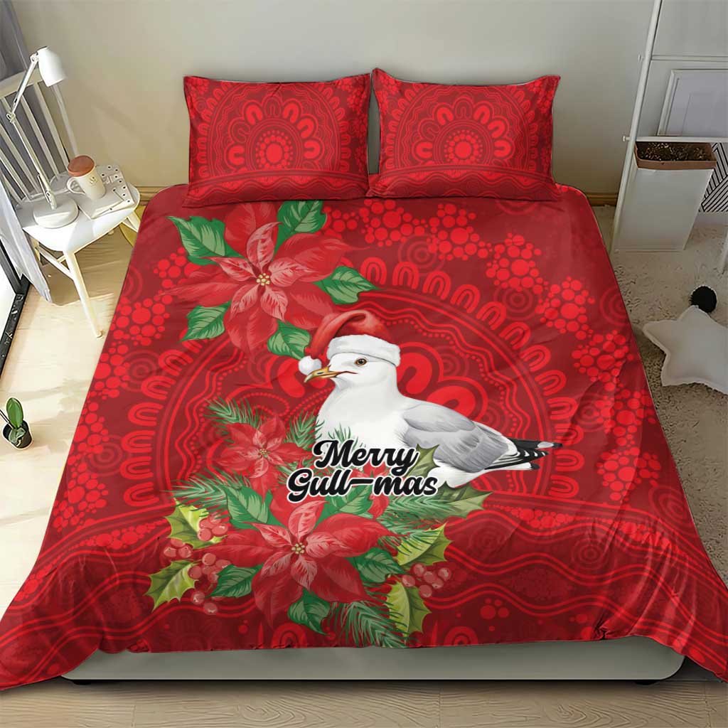 Australian Silver Gull Bedding Set Aboriginal Inspired Christmas - Aussie Hoodie