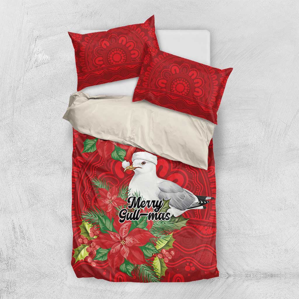 Australian Silver Gull Bedding Set Aboriginal Inspired Christmas - Aussie Hoodie
