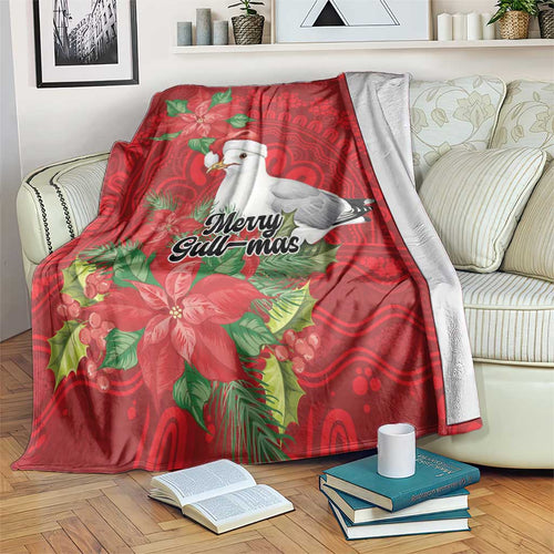 Australian Silver Gull Blanket Aboriginal Inspired Christmas - Aussie Hoodie