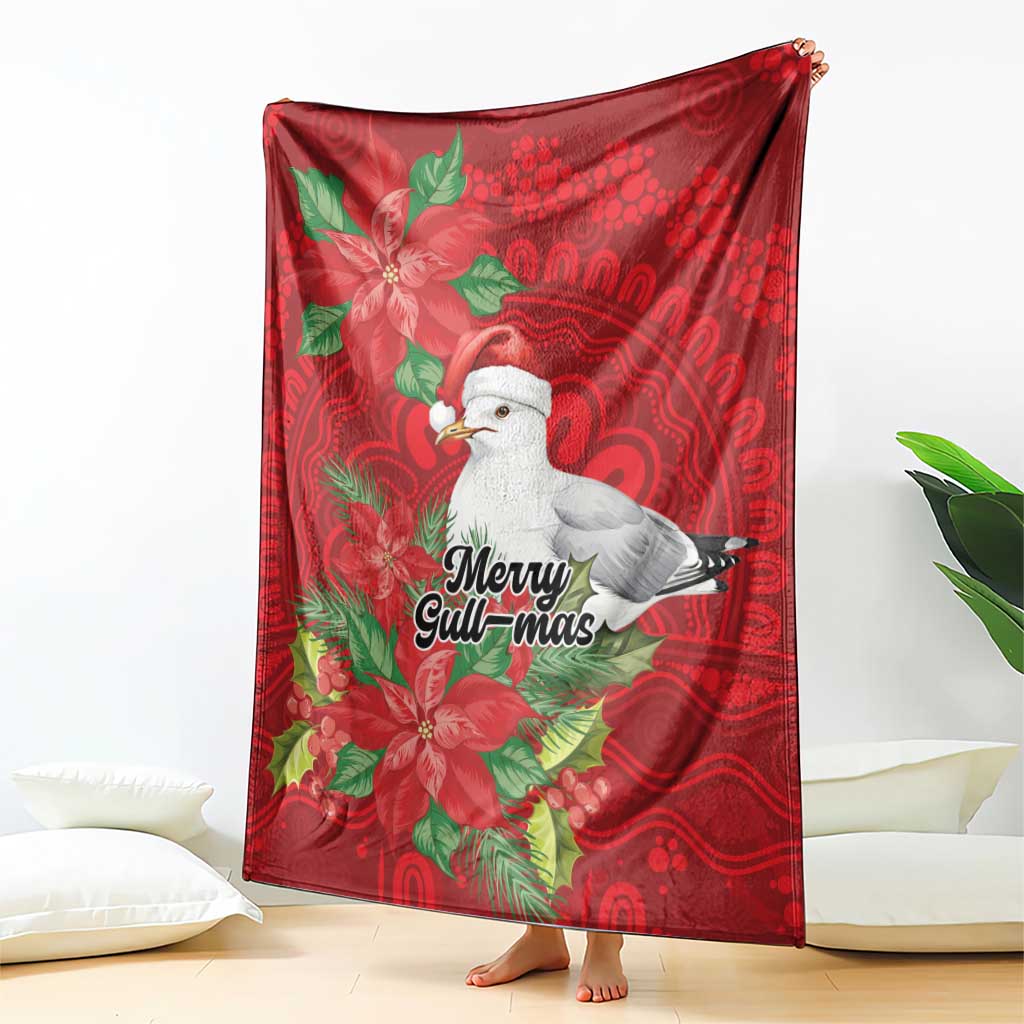 Australian Silver Gull Blanket Aboriginal Inspired Christmas - Aussie Hoodie