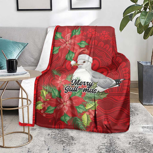 Australian Silver Gull Blanket Aboriginal Inspired Christmas - Aussie Hoodie