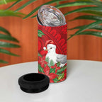 Australian Silver Gull 4 in 1 Can Cooler Tumbler Aboriginal Inspired Christmas - Aussie Hoodie