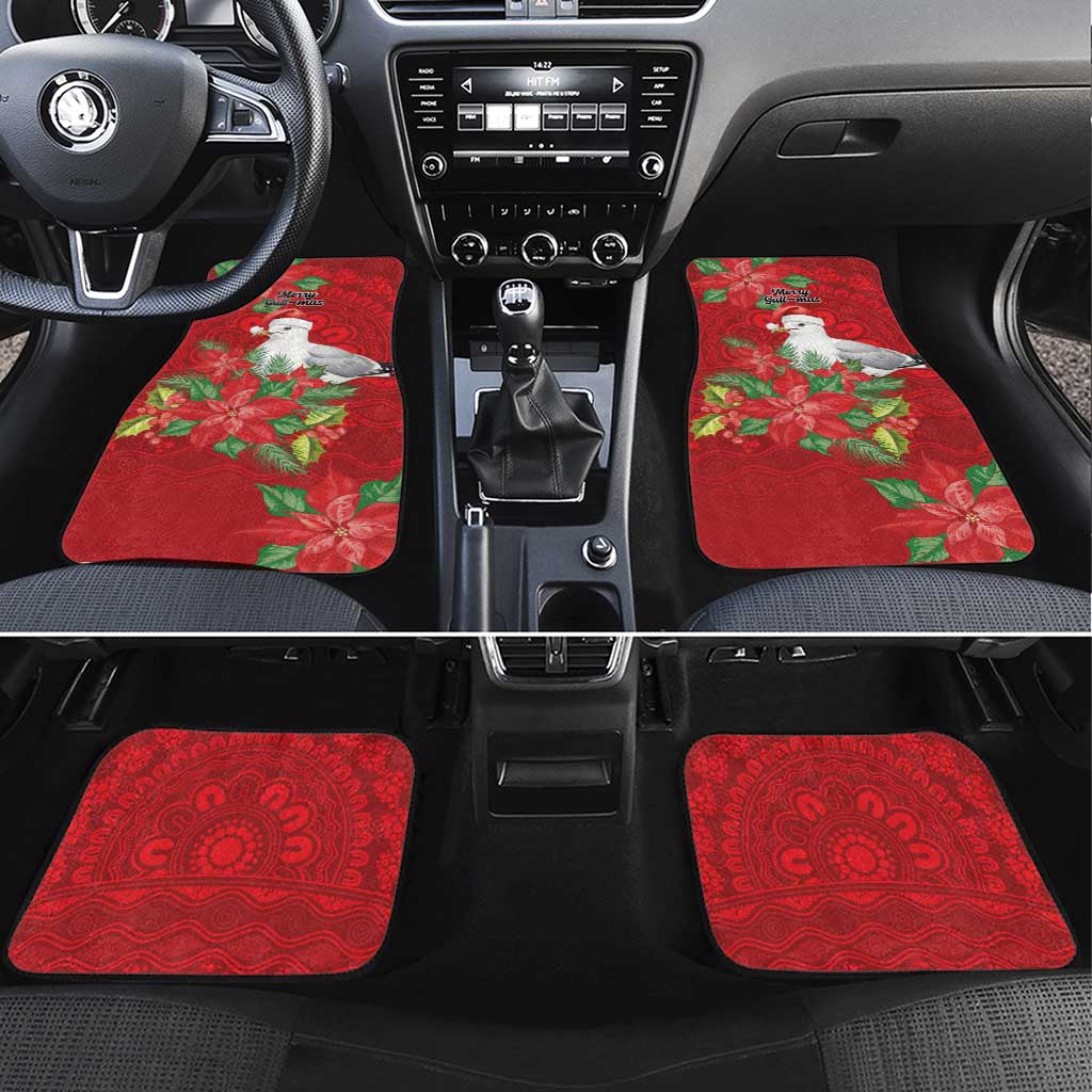 Australian Silver Gull Car Mats Aboriginal Inspired Christmas - Aussie Hoodie