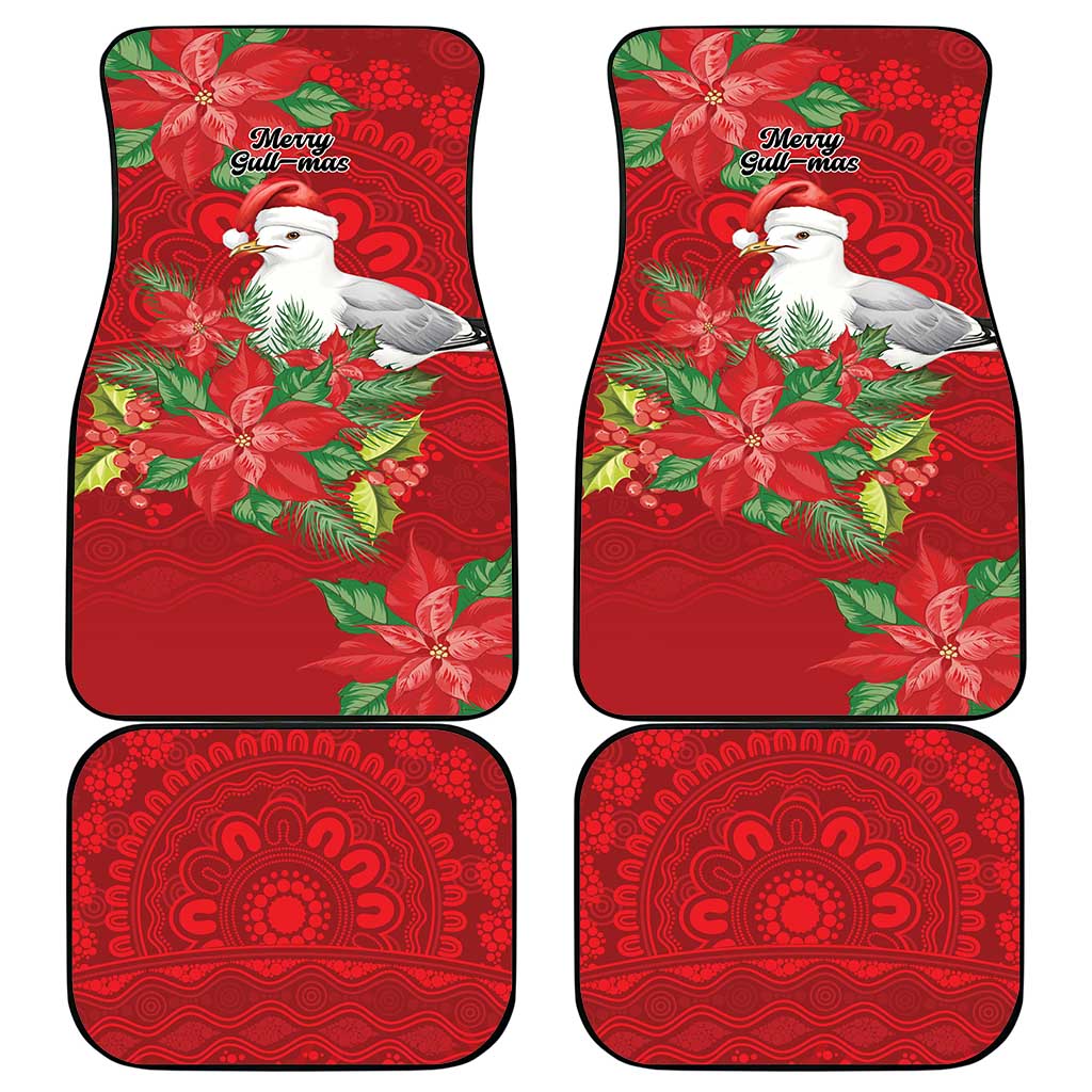 Australian Silver Gull Car Mats Aboriginal Inspired Christmas - Aussie Hoodie