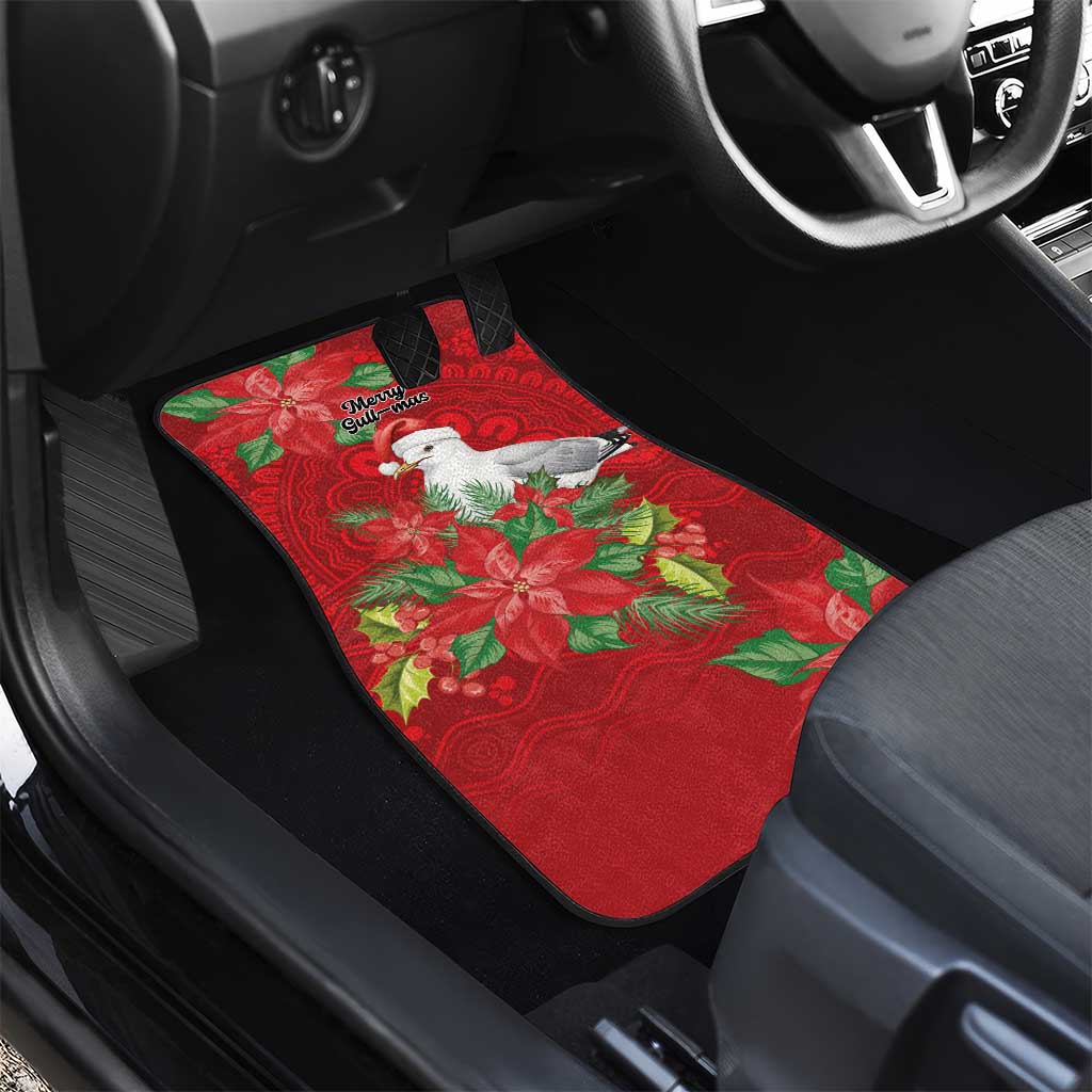 Australian Silver Gull Car Mats Aboriginal Inspired Christmas - Aussie Hoodie