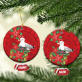 Australian Silver Gull Ceramic Ornament Aboriginal Inspired Christmas - Aussie Hoodie