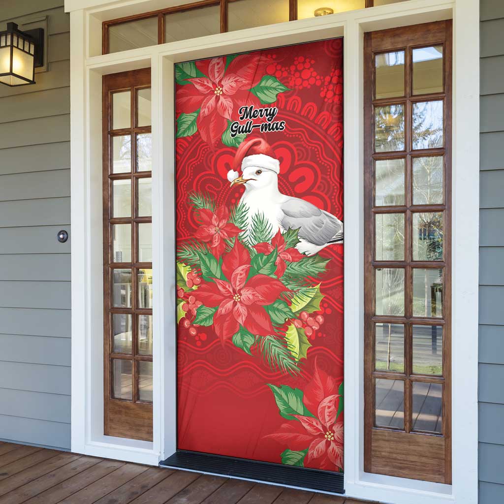 Australian Silver Gull Door Cover Aboriginal Inspired Christmas - Aussie Hoodie