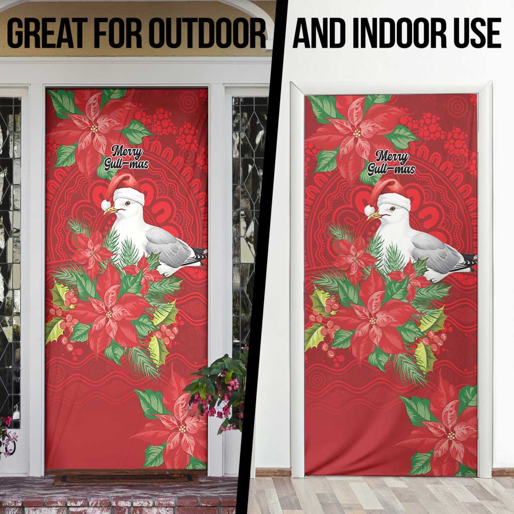 Australian Silver Gull Door Cover Aboriginal Inspired Christmas - Aussie Hoodie