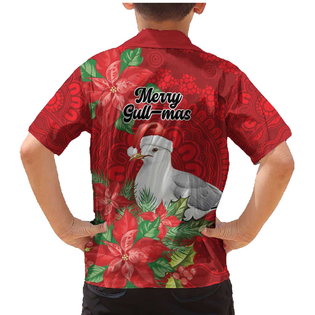 Australian Silver Gull Family Matching Mermaid Dress and Hawaiian Shirt Aboriginal Inspired Christmas - Aussie Hoodie