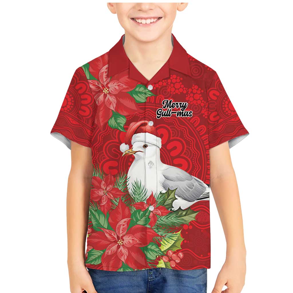Australian Silver Gull Family Matching Mermaid Dress and Hawaiian Shirt Aboriginal Inspired Christmas - Aussie Hoodie
