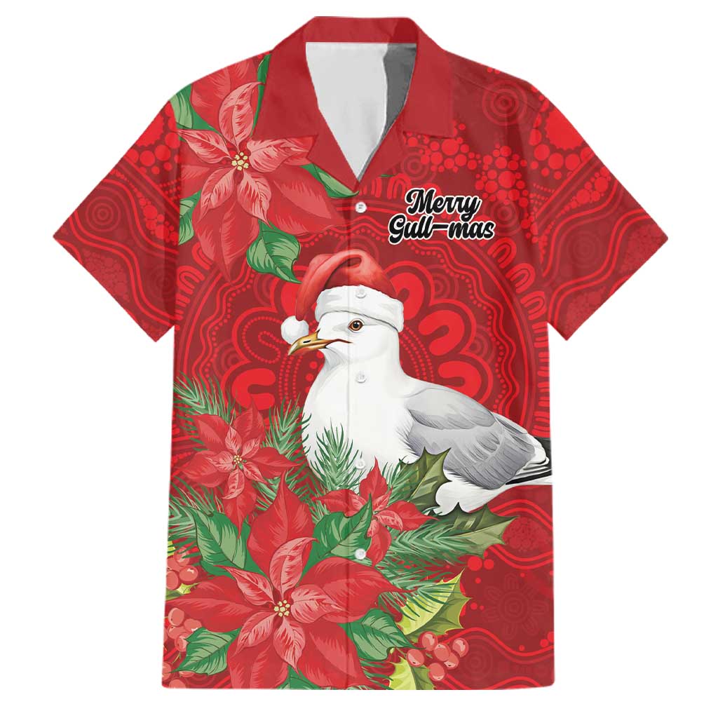 Australian Silver Gull Family Matching Off Shoulder Maxi Dress and Hawaiian Shirt Aboriginal Inspired Christmas - Aussie Hoodie