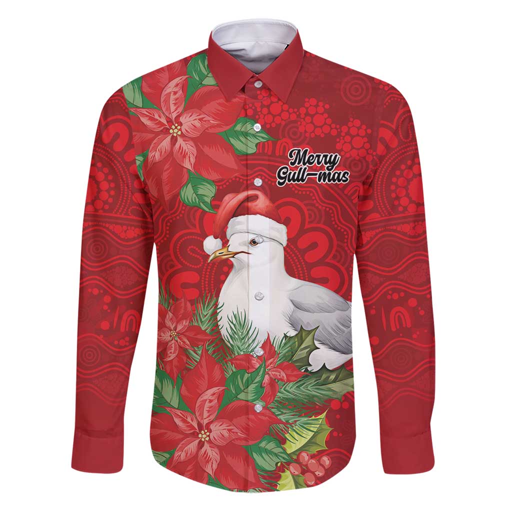 Australian Silver Gull Family Matching Puletasi and Hawaiian Shirt Aboriginal Inspired Christmas - Aussie Hoodie