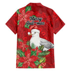 Australian Silver Gull Family Matching Short Sleeve Bodycon Dress and Hawaiian Shirt Aboriginal Inspired Christmas - Aussie Hoodie