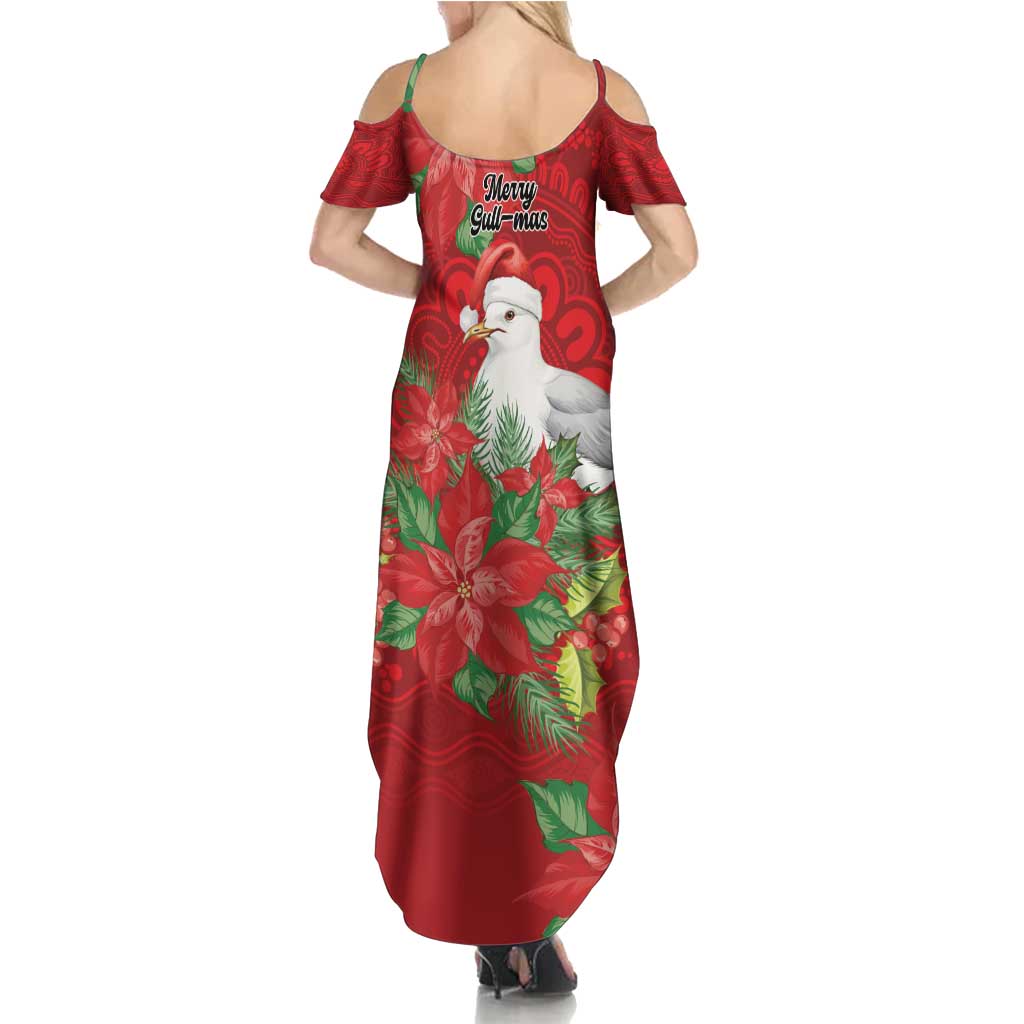 Australian Silver Gull Family Matching Summer Maxi Dress and Hawaiian Shirt Aboriginal Inspired Christmas - Aussie Hoodie