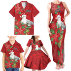Australian Silver Gull Family Matching Tank Maxi Dress and Hawaiian Shirt Aboriginal Inspired Christmas - Aussie Hoodie