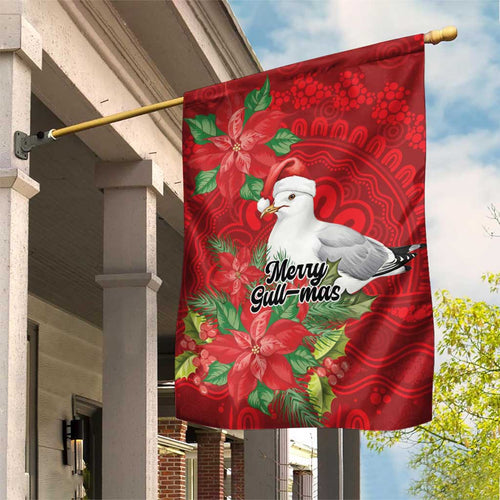 Australian Silver Gull Garden Flag Aboriginal Inspired Christmas - Aussie Hoodie