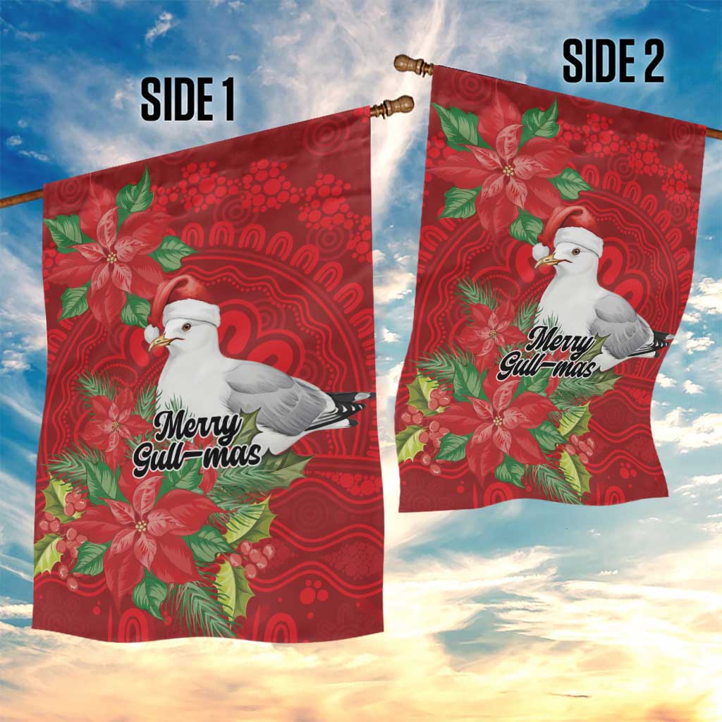 Australian Silver Gull Garden Flag Aboriginal Inspired Christmas - Aussie Hoodie