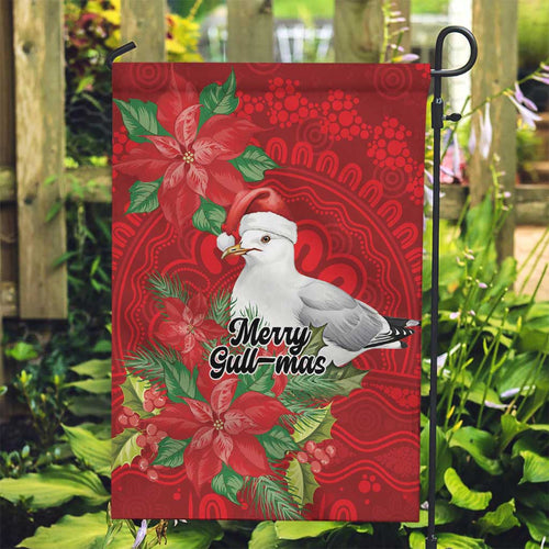Australian Silver Gull Garden Flag Aboriginal Inspired Christmas - Aussie Hoodie