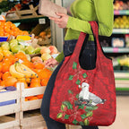 Australian Silver Gull Grocery Bag Aboriginal Inspired Christmas - Aussie Hoodie