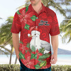 Australian Silver Gull Hawaiian Shirt Aboriginal Inspired Christmas - Aussie Hoodie