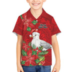 Australian Silver Gull Hawaiian Shirt Aboriginal Inspired Christmas - Aussie Hoodie
