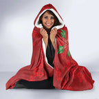 Australian Silver Gull Hooded Blanket Aboriginal Inspired Christmas - Aussie Hoodie