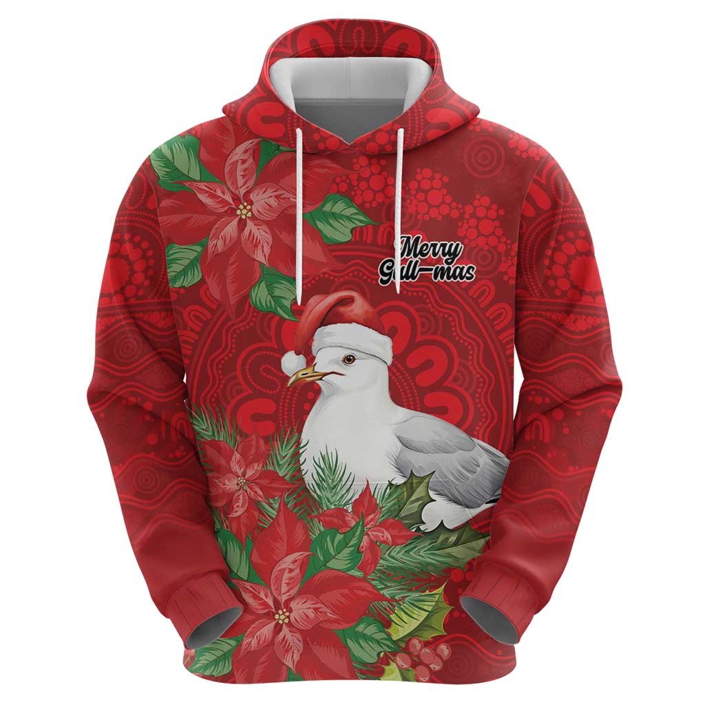 Australian Silver Gull Hoodie Aboriginal Inspired Christmas - Aussie Hoodie