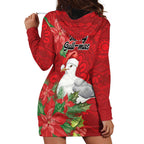 Australian Silver Gull Hoodie Dress Aboriginal Inspired Christmas - Aussie Hoodie